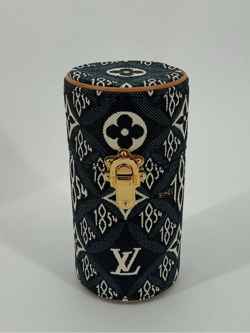 Louis Vuitton Since 1854 100ml Perfume Travel Case Navy Jacquard Canvas Box COA